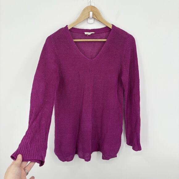 Eileen Fisher Sweater Medium P Linen Minimalist Capsule Luxury Lagenlook Tunic - Picture 1 of 6